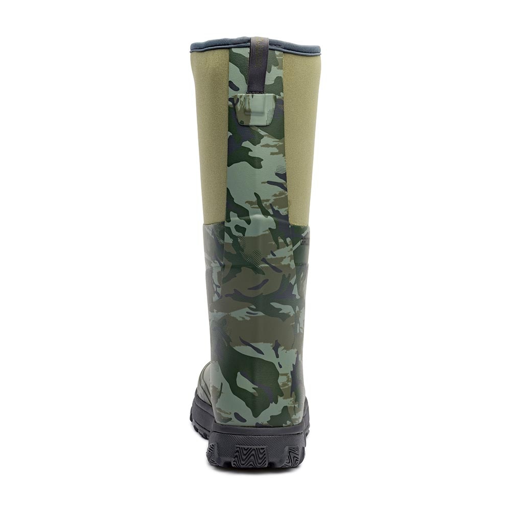 Grundens Deviation Tall Boot Men's in Refraction Camo Green